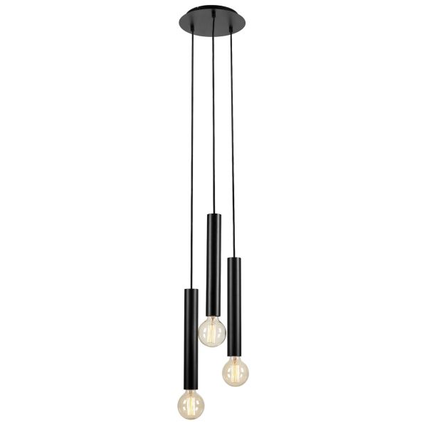 Lampa wisząca Markslojd 108435 Sencillo Pendant Round 3l Black