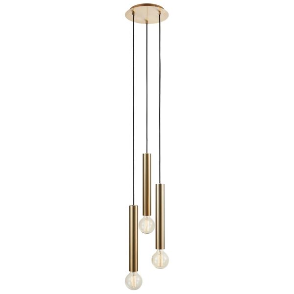 Lampa wisząca Markslojd 108436 Sencillo Pendant Round 3l Brass