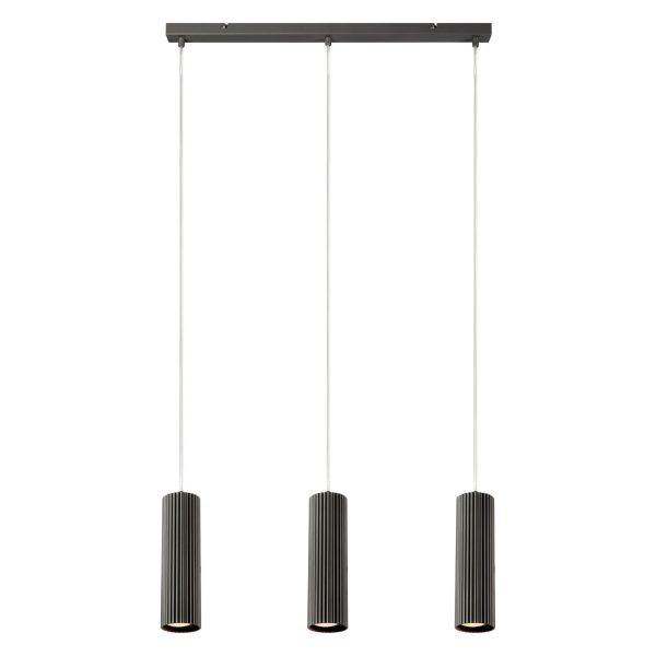 Підвісний світильник Markslojd 108473 Costilla Pendant Straight 3l Dark Grey