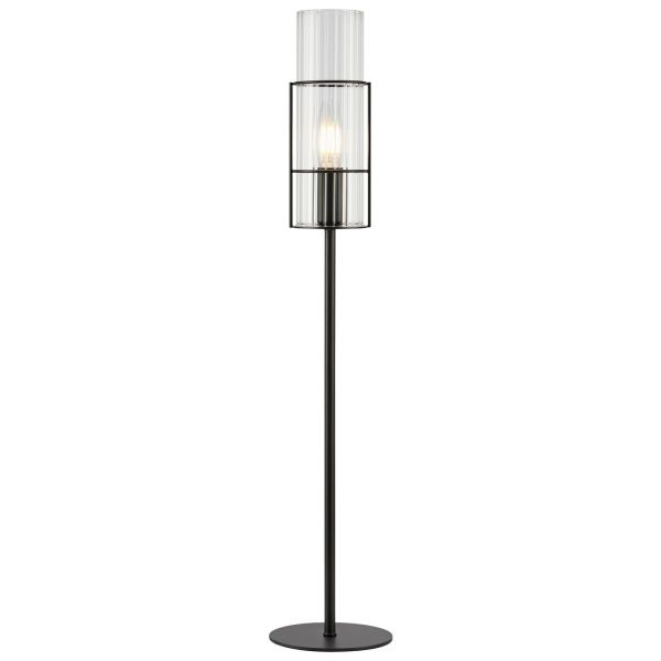 Настільна лампа Markslojd 108556 Tubo Table 1l 65cm Black/clear