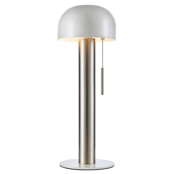 Lampa stołowa Markslojd 108577 Costa Table 1l Satin Nickel/white