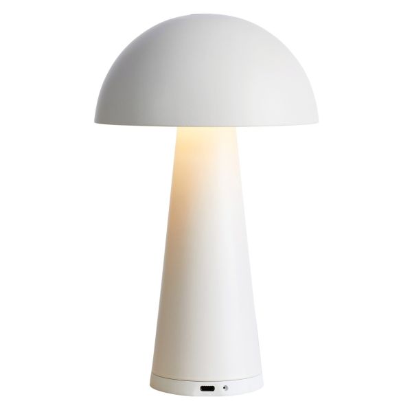 Lampa stołowa Markslojd 108656 Fungi Rechargeable Table Matt White B/o