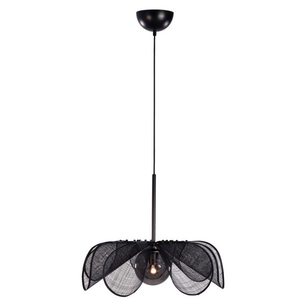 Żyrandol Markslojd 108660 Styrka Pendant 1l 63cm Black/smoke