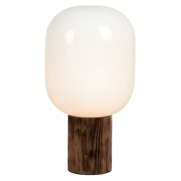 Lampa stołowa Markslojd 108663 Skene Table 1l White/burned Wood