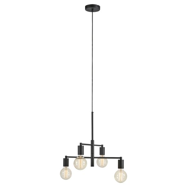 Żyrandol Markslojd 108716 Cielo Pendant 4l Sandy Black