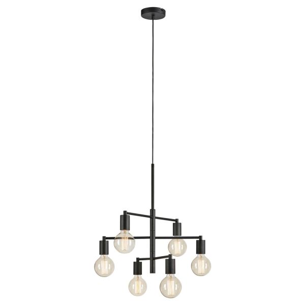 Люстра Markslojd 108717 Cielo Pendant 6l Sandy Black