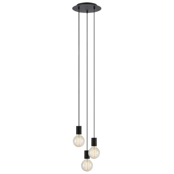 Lampa wisząca Markslojd 108733 Cielo Pendant 3l Round Sandy Black