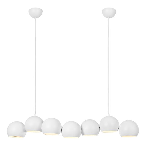 Lampa wisząca Markslojd 108859 CUPOLO Pendant 7L Sand White