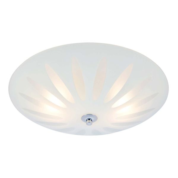 Żyrandol Markslojd 108899 PETAL Plafond 2L White/Chrome