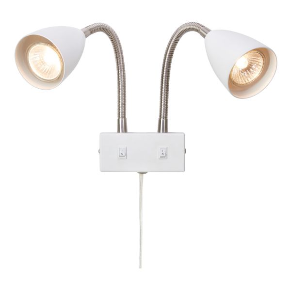 Kinkiet Markslojd 108900 CIRO Wall 2L White/Steel