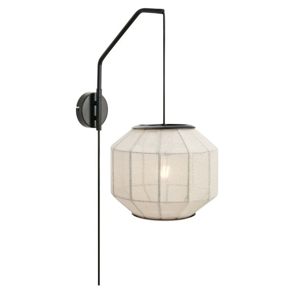 Kinkiet Markslojd 108957 ASUKA Wall 1L Beige/Black