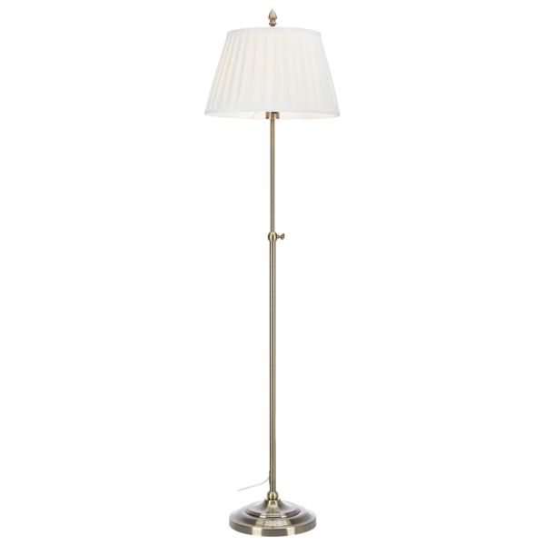 Lampa podłogowa Markslojd 108972 OXFORD Floor 1L Offwhite/Antique  Brass