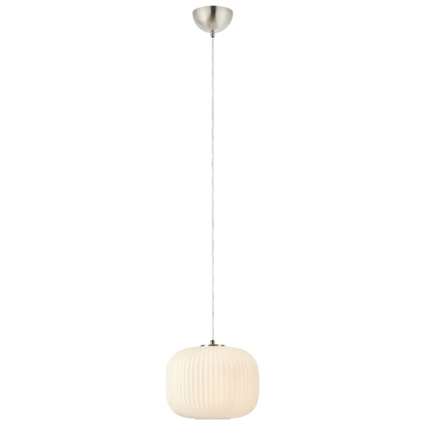Підвісний світильник Markslojd 109008 SOBER Pendant 1L White/Satin Nickel