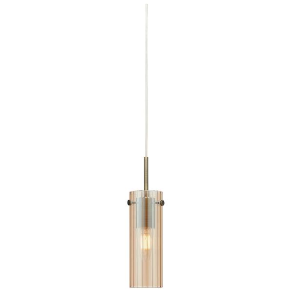 Lampa wisząca Markslojd 109015 TIBIA Pendant 1L Amber/Antique Brass
