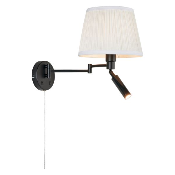 Kinkiet Markslojd 109016 PIVOT Wall 2L Offwhite/Black