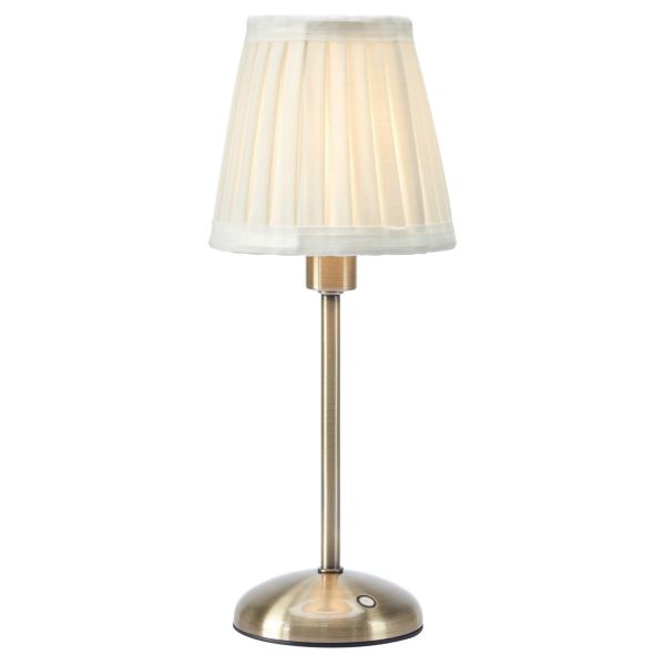 Настільна лампа Markslojd 109126 ANNO Rechargeable Table Antique Brass/Offwhite B/O