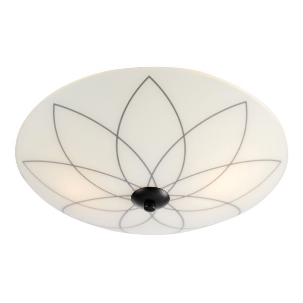 Żyrandol Markslojd 109131 LIA Plafond 2L White/Black