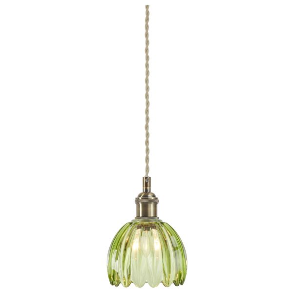 Підвісний світильник Markslojd 109138 GOTA Pendant 1L Antique Brass/ Green