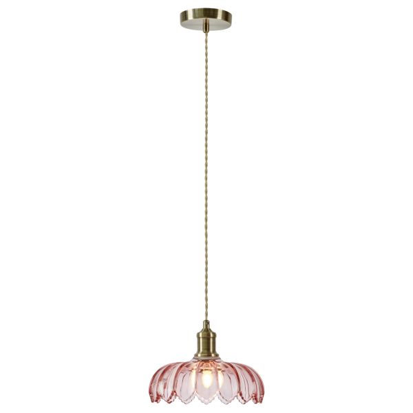 Підвісний світильник Markslojd 109178 KURAGE Pendant 1L Antique Brass/Pink