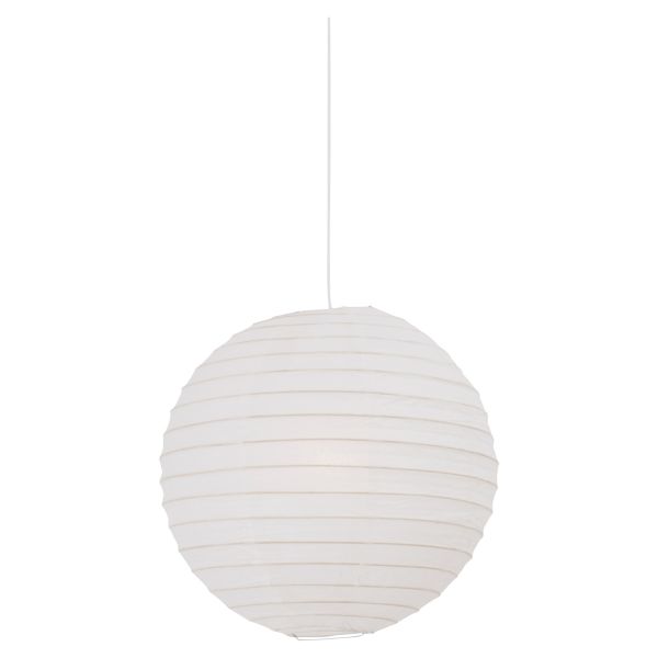 Lampa wisząca Nordlux 100001 + 14094001 Riso 40 White + Suspention White