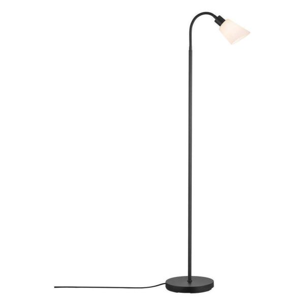 Lampa podłogowa Nordlux 2112834003 Molli Floor Black/Opal White