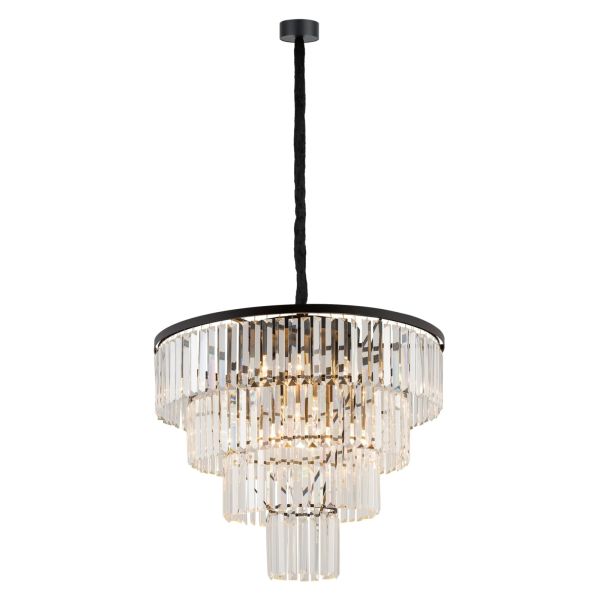 Żyrandol Nowodvorski 7614 Cristal L Black