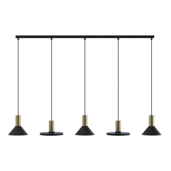 Lampa wisząca Nowodvorski 8032 Hermanos V Black/Solid Brass