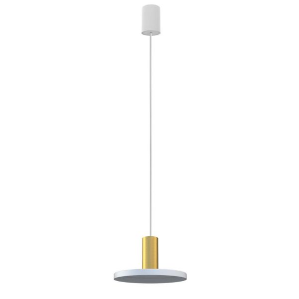 Lampa wisząca Nowodvorski 8038 Hermanos B White/Solid Brass