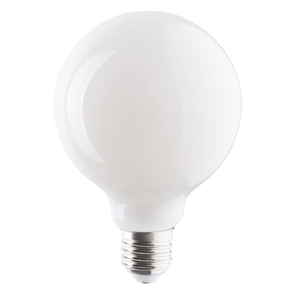 Żarówka ledowa Nowodvorski 9177 moc 8W z serii Glass Ball Bulb E27 Led 8W. Rozmiar — G95 z gwintem E27, temperatura barwowa — 3000K