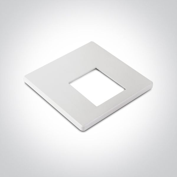 Nakładka dekoracyjna One Light 050000B4/W White Square Cover For 68000B