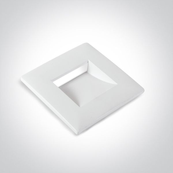 Nakładka dekoracyjna One Light 050000E6/W White Square Cover For 68000E