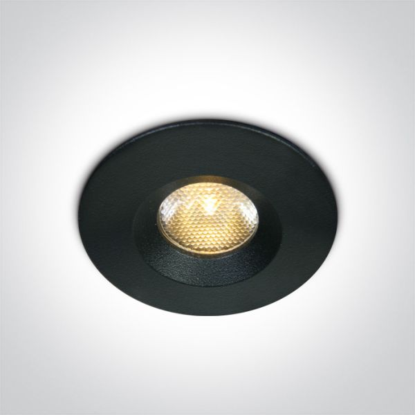 Oprawa punktówa One Light 10103M/B/V Black CCTV 3W 350mA IP65