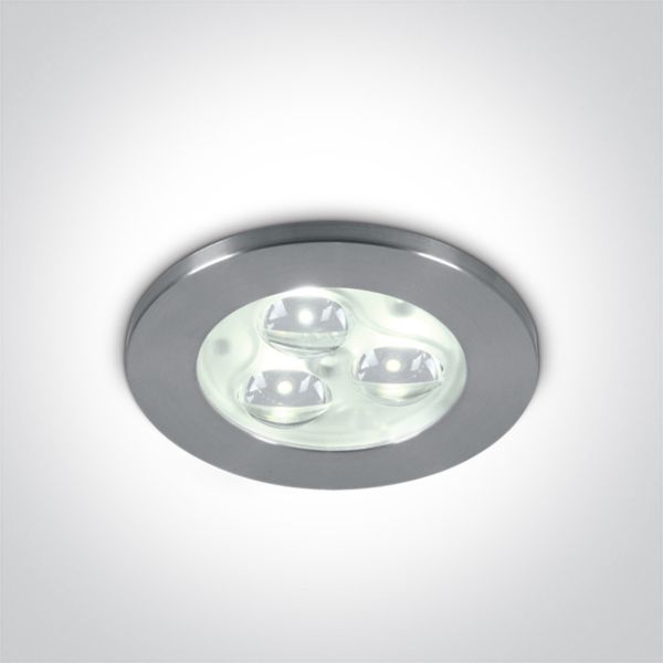 Oprawa punktówa One Light 10103N/AL/D/35 3W LED Glass Lens Aluminium