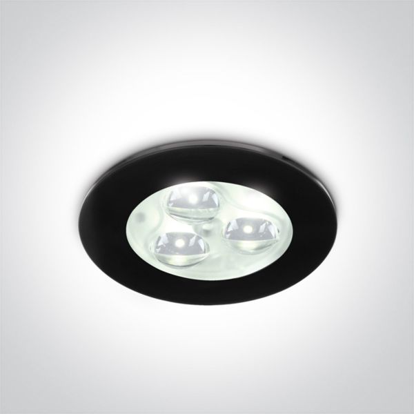 Oprawa punktówa One Light 10103N/B/D/35 3W LED Glass Lens Aluminium