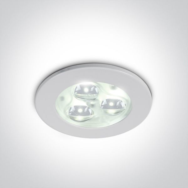 Oprawa punktówa One Light 10103N/W/D/35 3W LED Glass Lens Aluminium