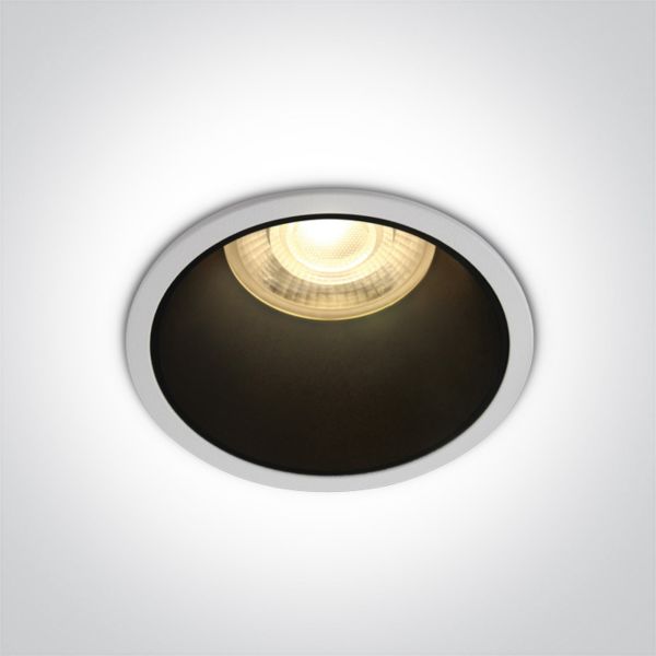 Точковий світильник One Light 10105AD/W Semi Trimless Dark Light Aluminium