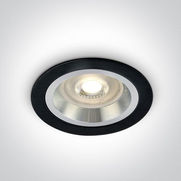 Точковий світильник One Light 10105AL/B The Dark Light Range Aluminium