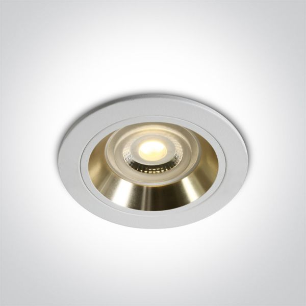 Oprawa punktówa One Light 10105ALG/W/GL The Dark Light Dual Ring Range Aluminium