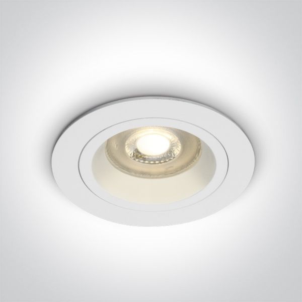 Точковий світильник One Light 10105ALG/W The Dark Light Dual Ring Range Aluminium