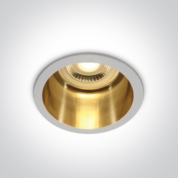 Точковий світильник One Light 10105D8/W/GL Semi Trimless Dark Light Aluminium