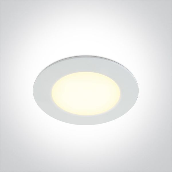 Oprawa punktówa One Light 10106P/W/V White 6W CCTV IP65 230V Dimmable