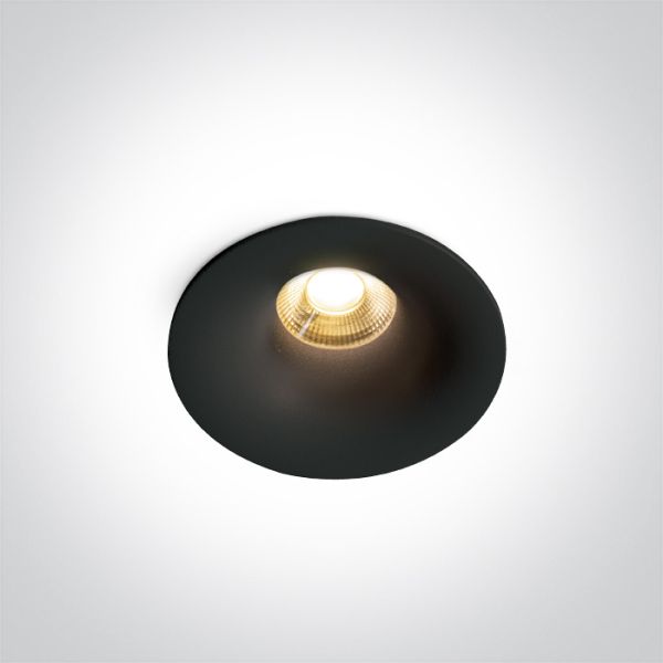 Oprawa punktówa One Light 10107DX/B/V Black 7W CCTV IP20 230V Dark Light