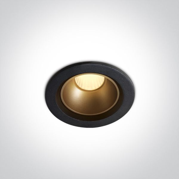 Oprawa punktówa One Light 10107Z/B/V Black 7W CCTV IP20 230V Dark Light