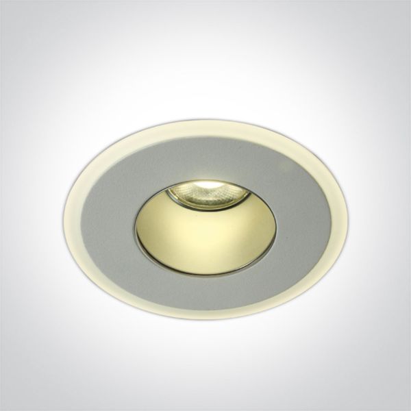 Точковий світильник One Light 10108J/W/W Recessed Spots Fixed LED