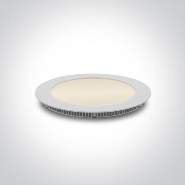 Точковий світильник One Light 10112F/W/EW The 3-12W Round Recessed Panels Die cast