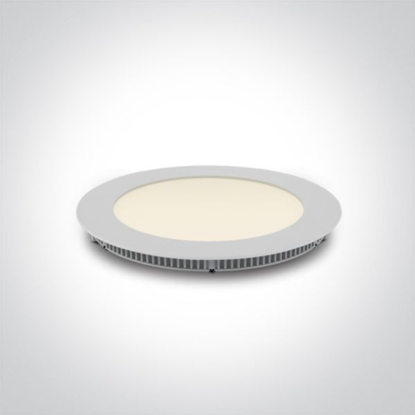 Oprawa punktówa One Light 10112FA/W/C The 3-12W Round Recessed Panels Die cast