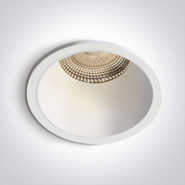 Точковий світильник One Light 10112K/W/V White 12W CCTV 700mA Dark Light