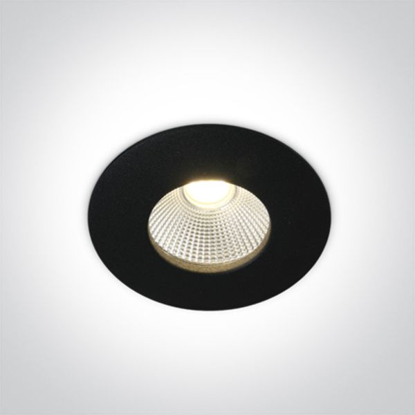 Точковий світильник One Light 10112P/B/W The COB IP65 Bathroom High Power