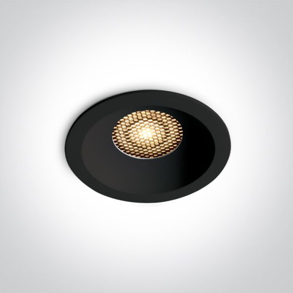 Oprawa punktówa One Light 10114DH/B/V Black 14W CCTV HONEYCOMB IP20 230V Dark Light
