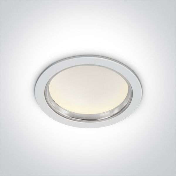 Plafon sufitowy One Light 10115/W/C The Chrome Bezel Range Aluminium